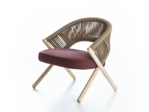 Веревочное кресло с подлокотниками