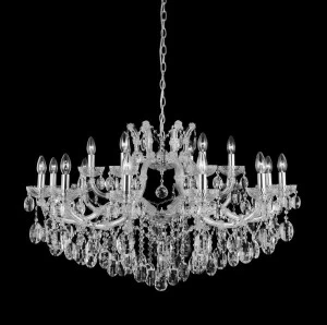 Подвесная люстра Crystal Lux Hollywood SP12+6 Chrome хром CRYSTAL LUX ДИЗАЙНЕРСКИЕ, HOLLYWOOD 220845 Хром