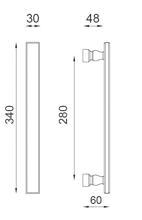 Латунная ручка In Stock dnd ARCH-00110636 - Вид №2