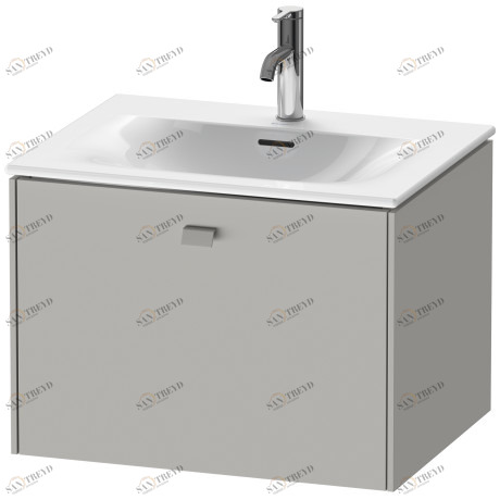 BR421000707 Brioso Тумбочка подвесная Бетонно-серый матовый декор Duravit