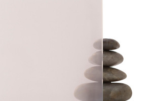 FSRT258 Стекло Vivichrome с хромисовым покрытием показано в виде конфигурации с промежуточным слоем ледяного цвета и стандартной отделкой Forms-surfaces