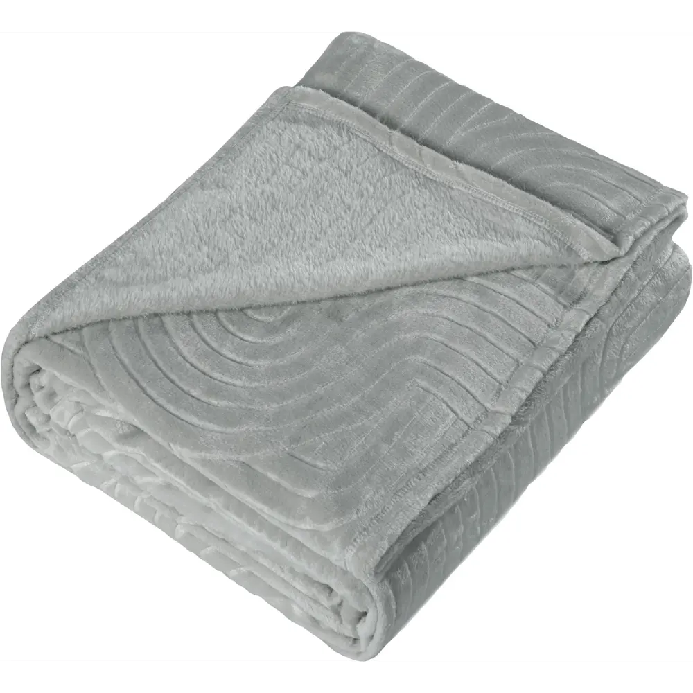 Плед Kadis 180x200 см велсофт цвет серый СТОЛИЦА ТЕКСТИЛЯ STLM-2064060