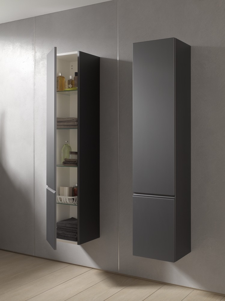 H4029501102661 Шкафчик высокий, 4 полочки стеклянные, петли справа LAUFEN PRO - Вид №25