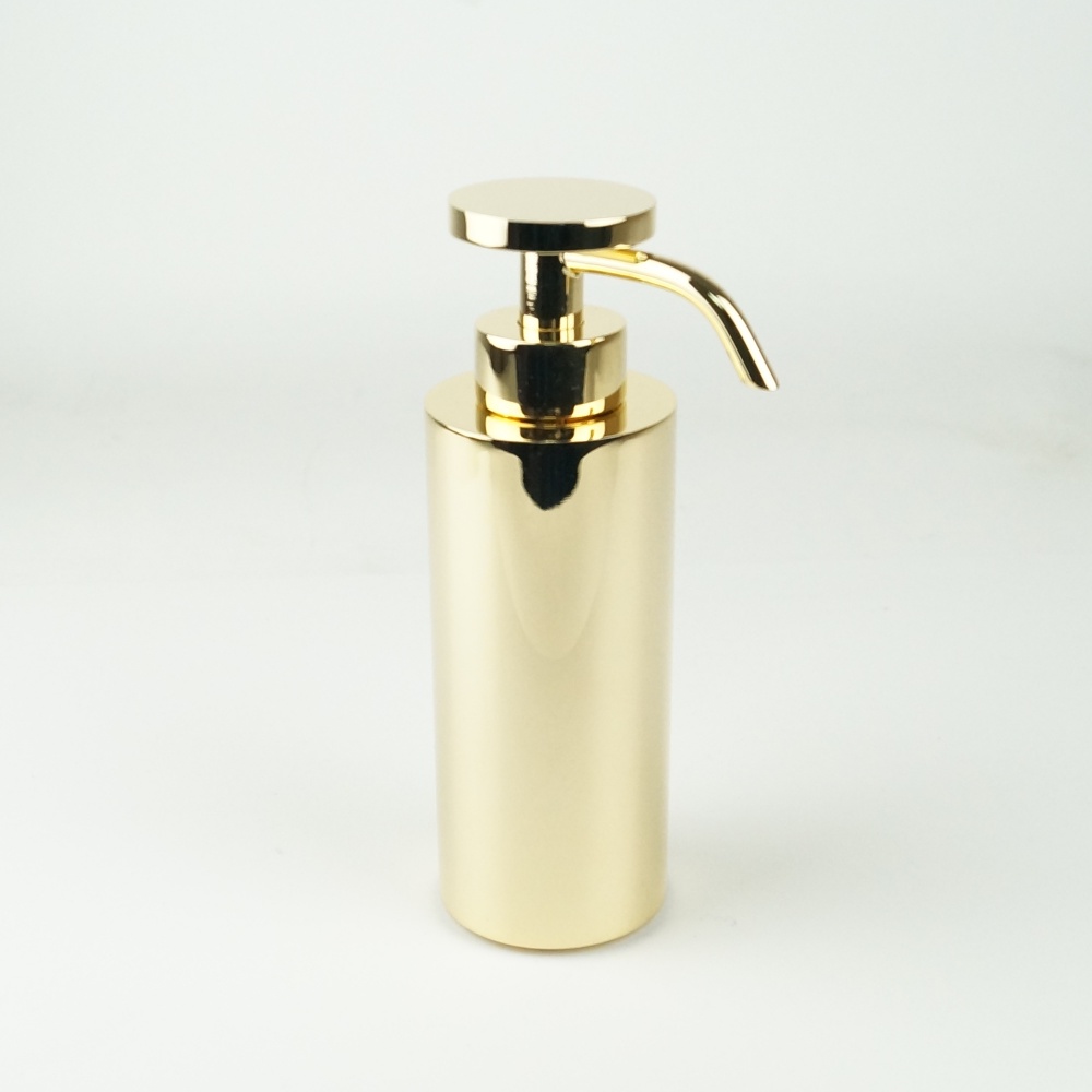 6192/GO-V6 Surya Metall, круглый металлический дозатор с помпой V6, цвет золото