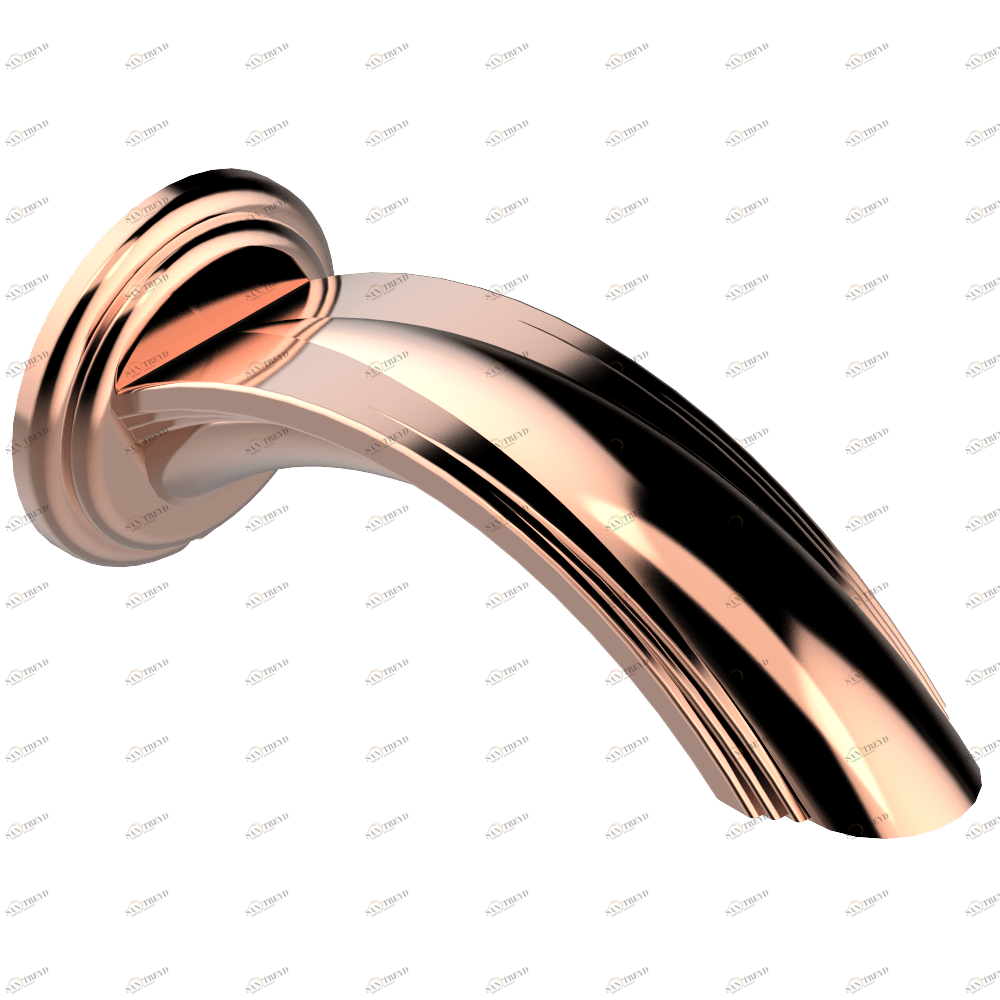 A1W-22G Излив для ванны встраиваемый в стену - ГОЛИАФ Thg-paris Sully с лазуритом Розовое золото A1W 22G CAT.F