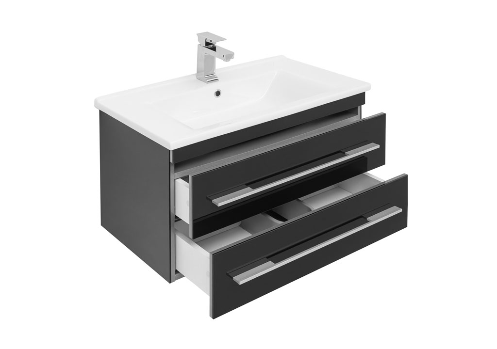 Тумба с раковиной Aquanet Верона N 75 черный (Гранд) 0018629000182319 - Вид №3