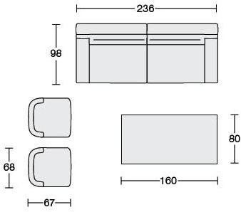CTS SALOTTI 3-х местный тканевый диван Haven sun-id-1459450 - Вид №3