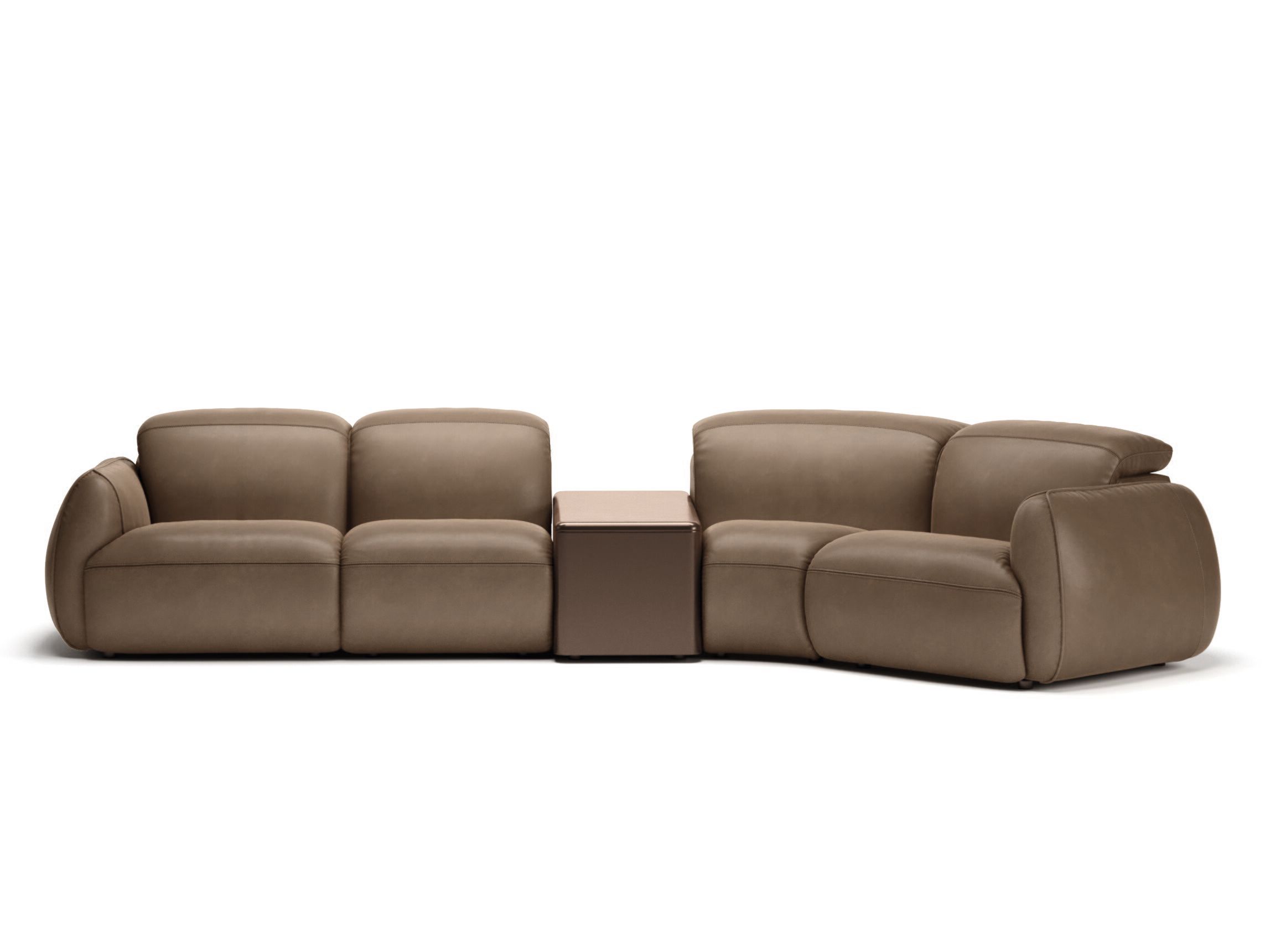 4-местный кожаный диван Natuzzi Italia Mindful ARCH-00077747