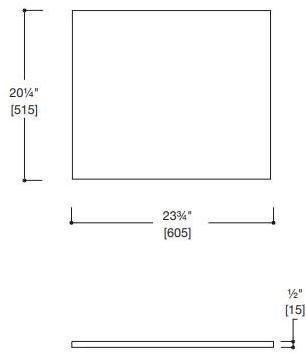 Blu Bathworks® Столешница для умывальника синего цвета ∙ stone ™ 600 Sac0600  - Вид №2
