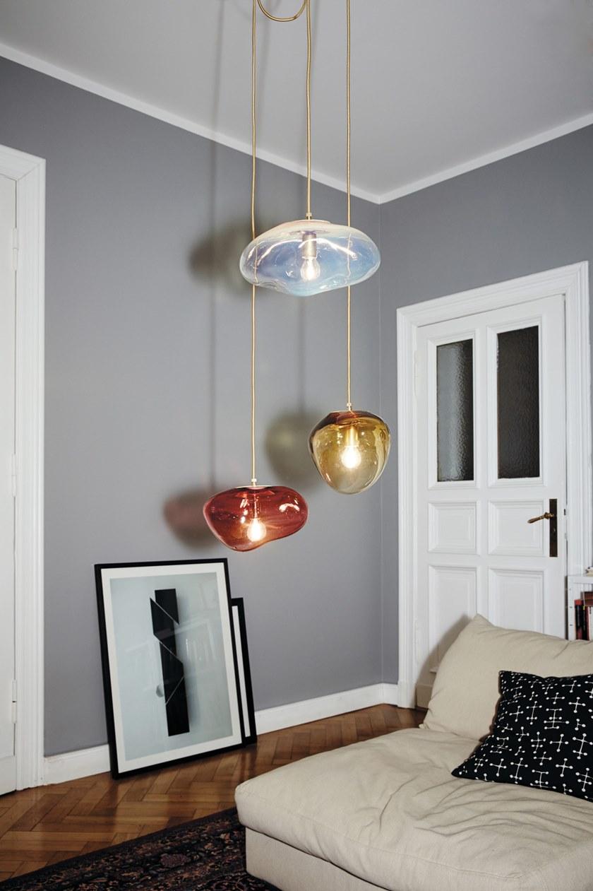 ELOA Подвесной светильник с прямым светом ручной работы из дутого стекла Planetoide sun-id-1426956 - Вид №9