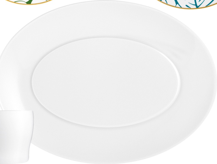 10583680 Furstenberg Сервиз столовый Furstenberg "Ореол белый" 4/18 Фарфор, Керамика 