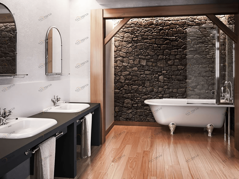 Ванна акриловая Hampton правосторонняя с ножками L2C Hampton Burlington E14, L2C