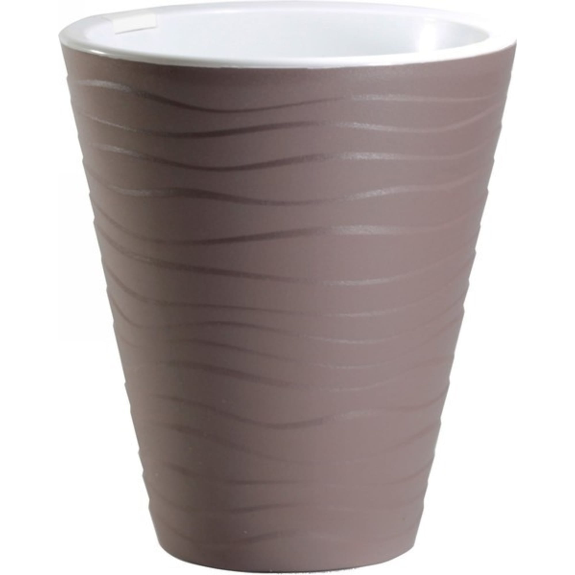 82770577 Кашпо ø21.5 h23.5 см v5.2 л пластик мокко Валенсия Santreyd