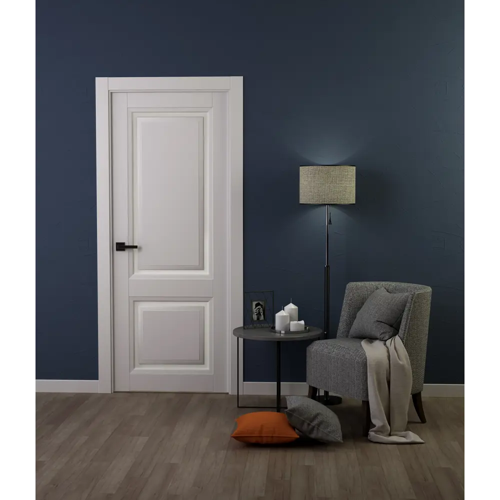 Дверь межкомнатная глухая Аурум 2 эмаль белый 2000x800 мм BELWOODDOORS STLM-2080409 - Вид №2