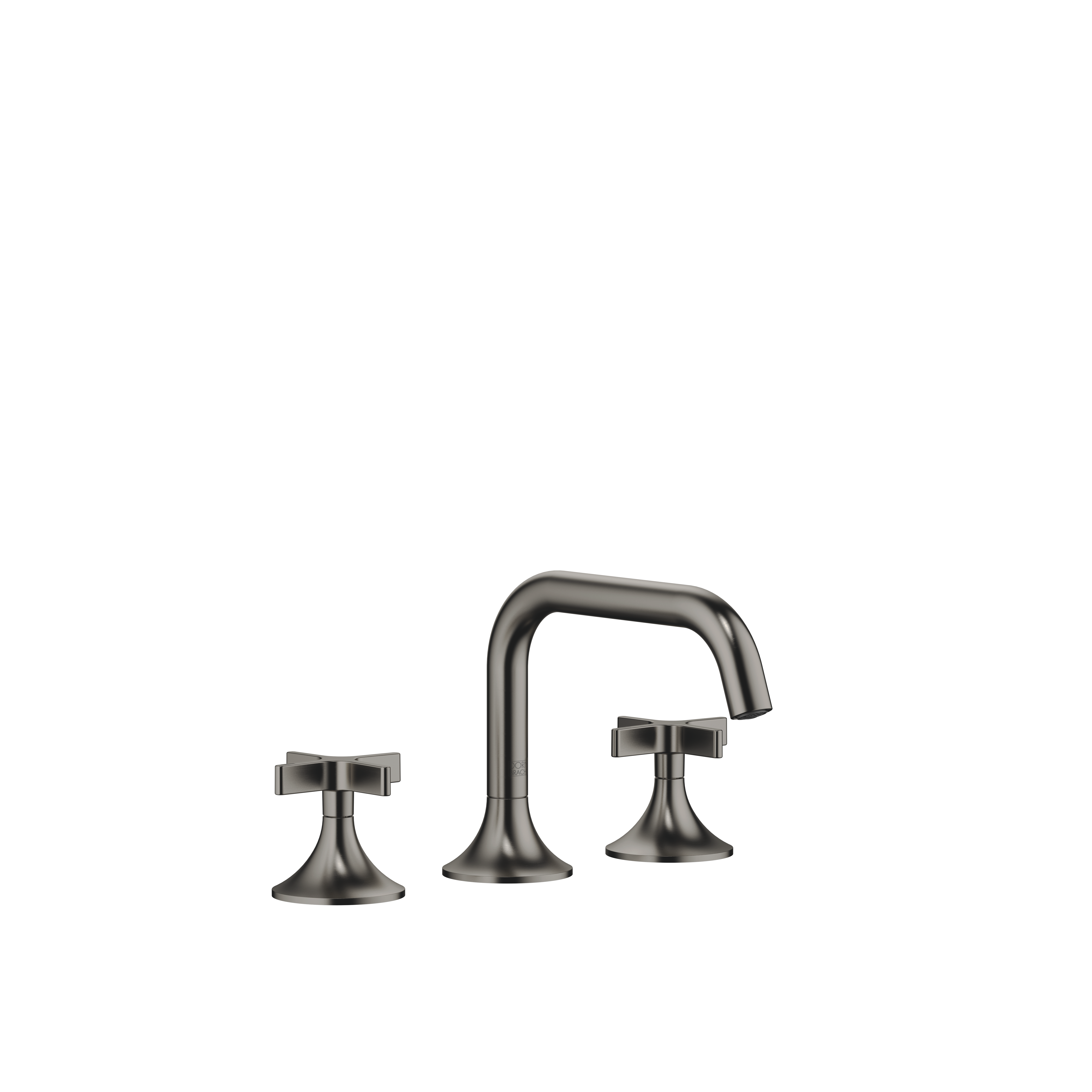 VAIA Смеситель для раковины на три отверстия со сливным клапаном - Brushed Dark Platinum 20705809-99 DornBracht