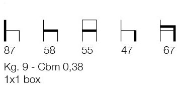 Blifase Стул из ткани с подлокотниками Aura sun-id-1423024 - Вид №2