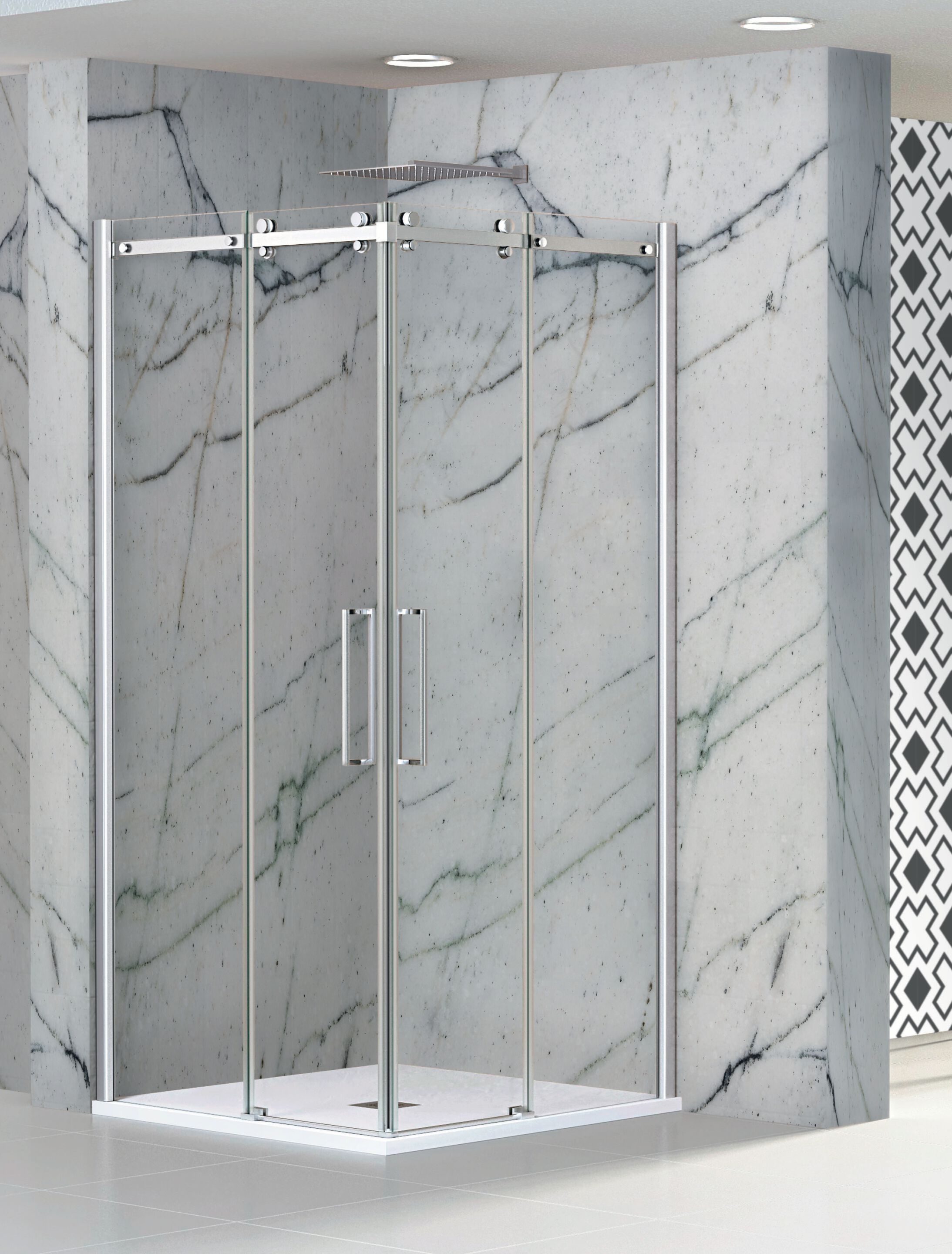 Угловая душевая кабина с раздвижной дверью Metidea Elegant ARCH-00066331 - Вид №1