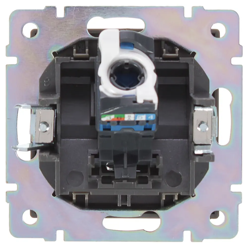 Розетка компьютерная встраиваемая Werkel RJ45, цвет серо-коричневый Встраиваемые механизмы STLM-2168328 - Вид №3