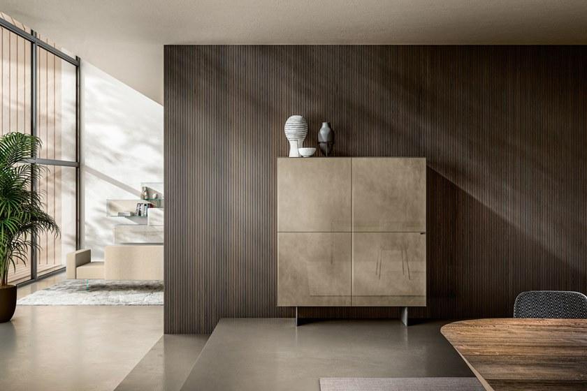 Lago Буфет из стекла со встроенной подсветкой Materia sun-id-1424367 - Вид №3