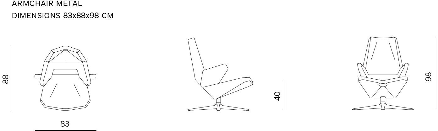 prostoria Кресло на козелке с высокой спинкой Trifidae sun-id-1379515 - Вид №7