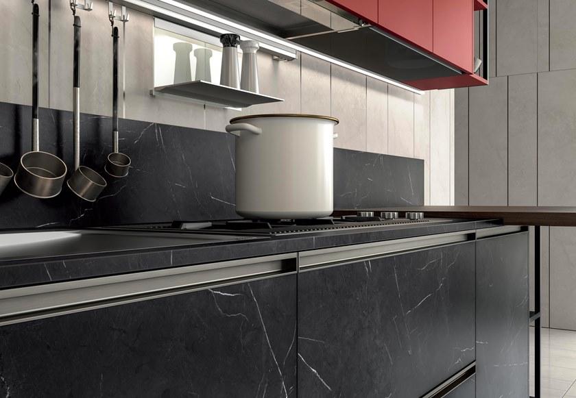 Febal Casa Линейная встроенная кухня со встроенными ручками sun-id-1404149 - Вид №3