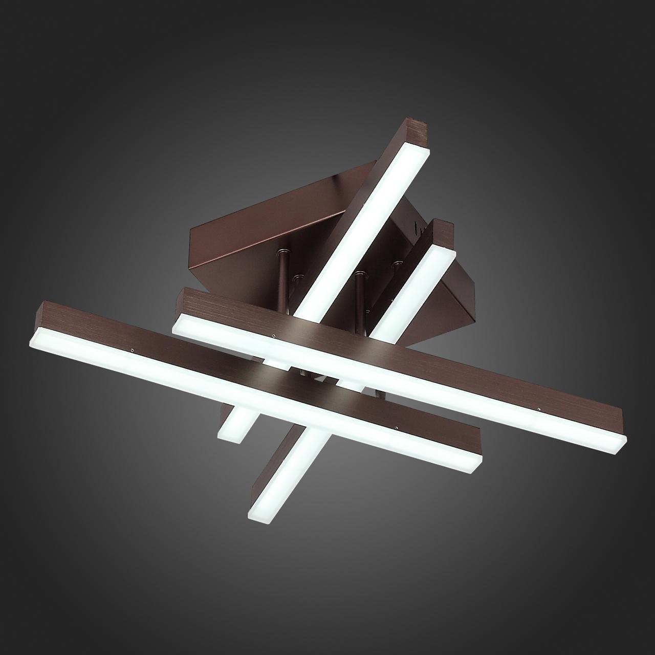 Потолочная светодиодная люстра ST Luce Samento SL933.702.04 ST LUCE ДИЗАЙНЕРСКИЕ, SAMENTO 328347 Коричневый;белый  - Вид №1