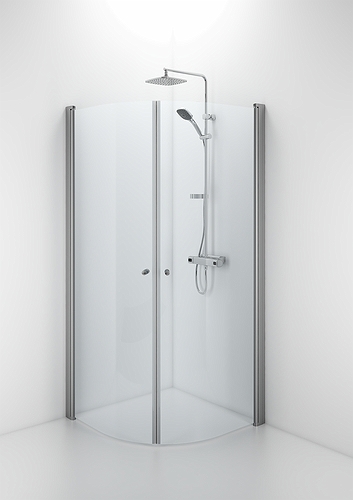 58900190 Гнутая дверь IFO Space SBNK, алюминиевый профиль, прозрачное стекло с ручкой, SBNK 900 - Вид №2