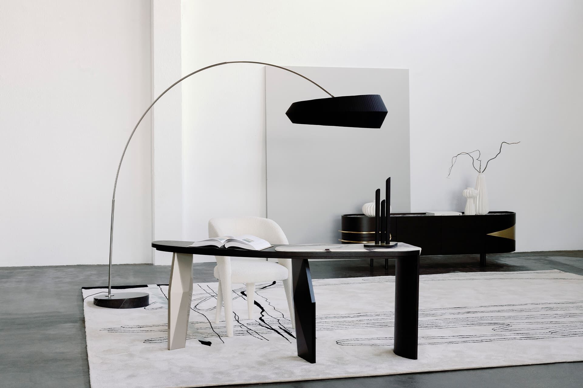 Мягкий тканевый стул с подлокотниками Greenapple Laurence ARCH-00130414 - Вид №12