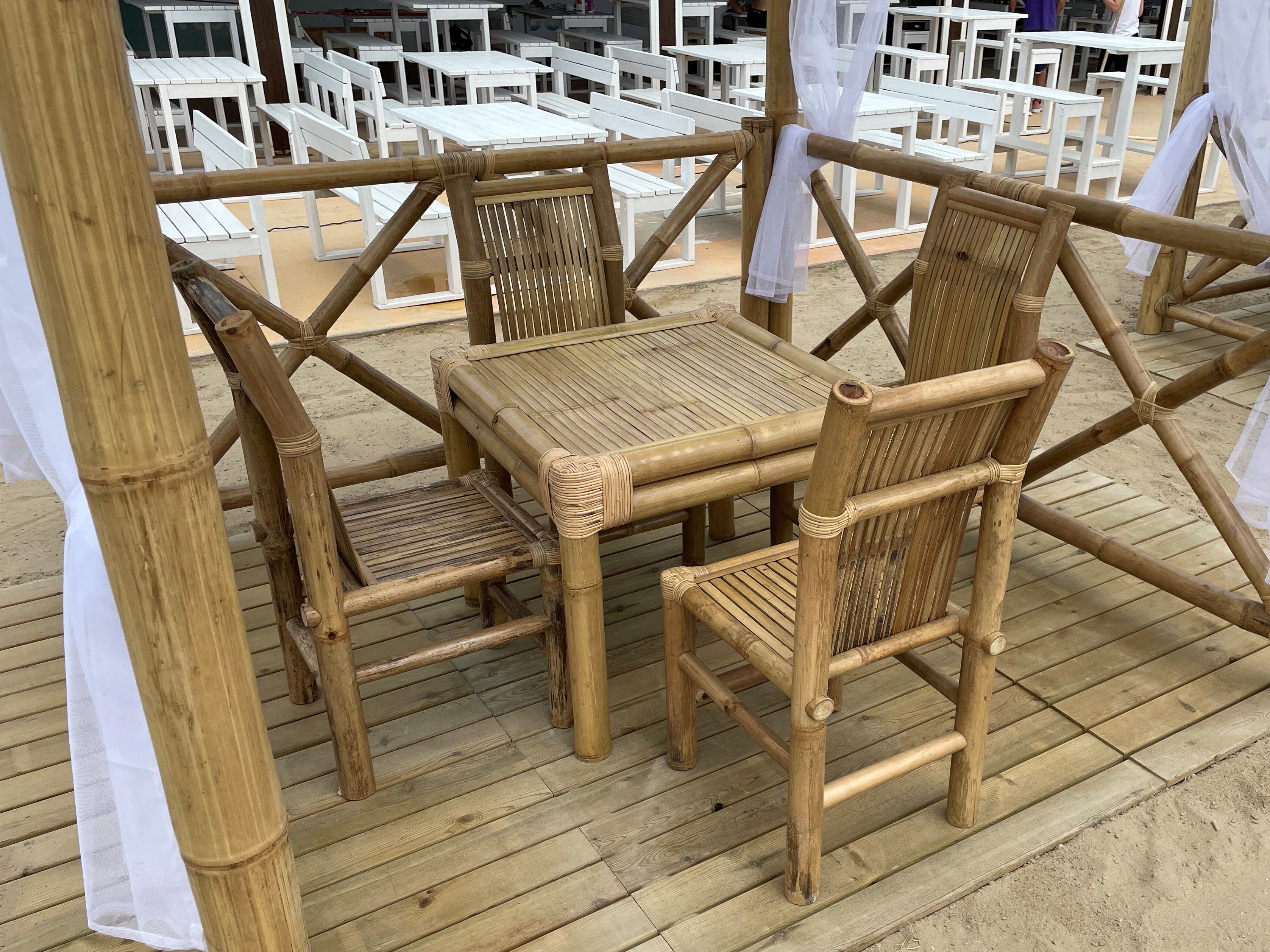 Набор столов с бамбуковыми стульями Gio' Stemar Bamboo ARCH-00130667