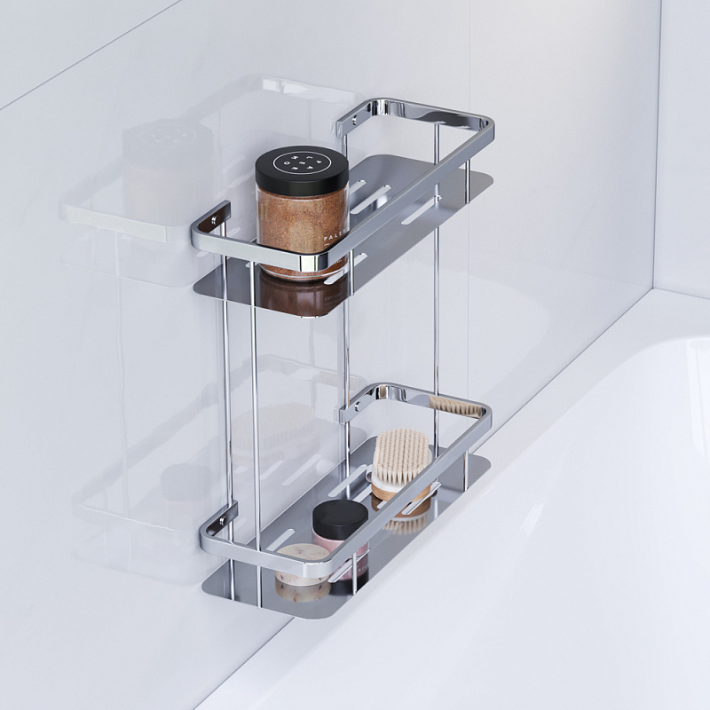 A7453200 Полка для душа прямая двухъярусная хром шт AM.PM Sense L  - Вид №2