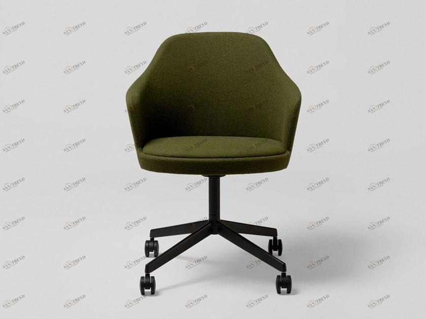 ENEA Офисный стул из ткани с 4 спицами и подлокотниками Kaiak sun-id-1504318