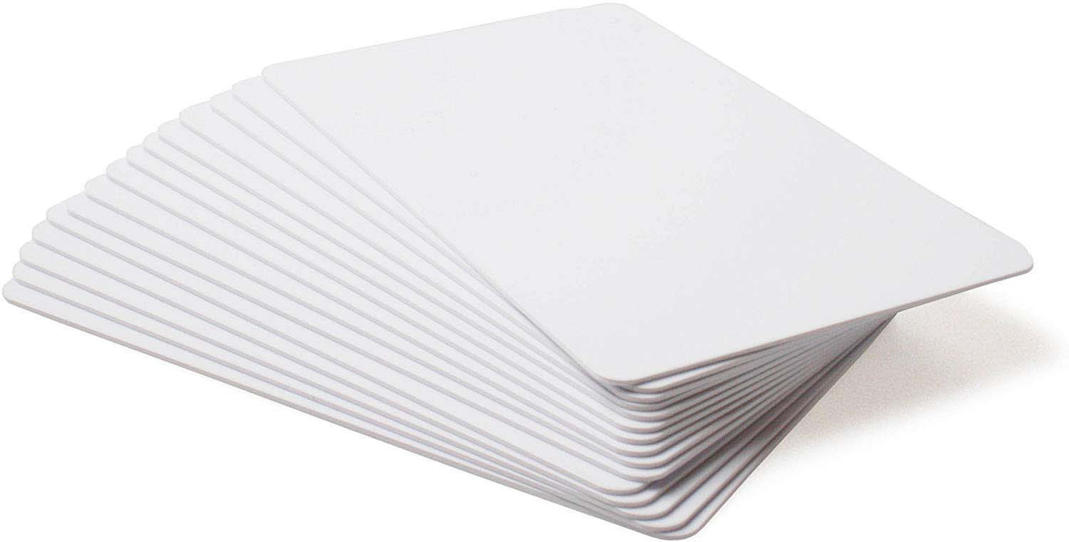 104523-111 white pvc cards, 30 mil (500 cards) Zebra Santreyd 