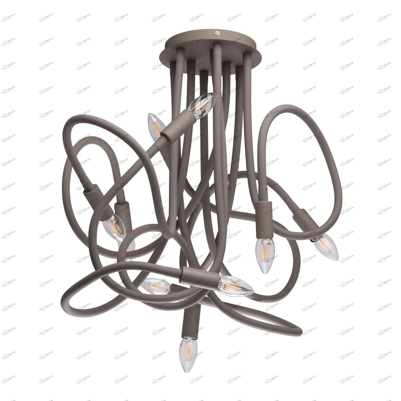 Подвесная люстра De Markt Зиген 646011809 серая DE MARKT ДИЗАЙНЕРСКИЕ, ЗИГЕН 187580 Серый 