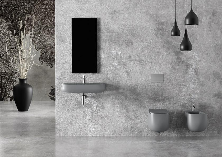 33120101.01 Подвесной унитаз 550х335х450 мм Alice Ceramica Nur безободковый выпуск в стену Белый глянцевый - Вид №6