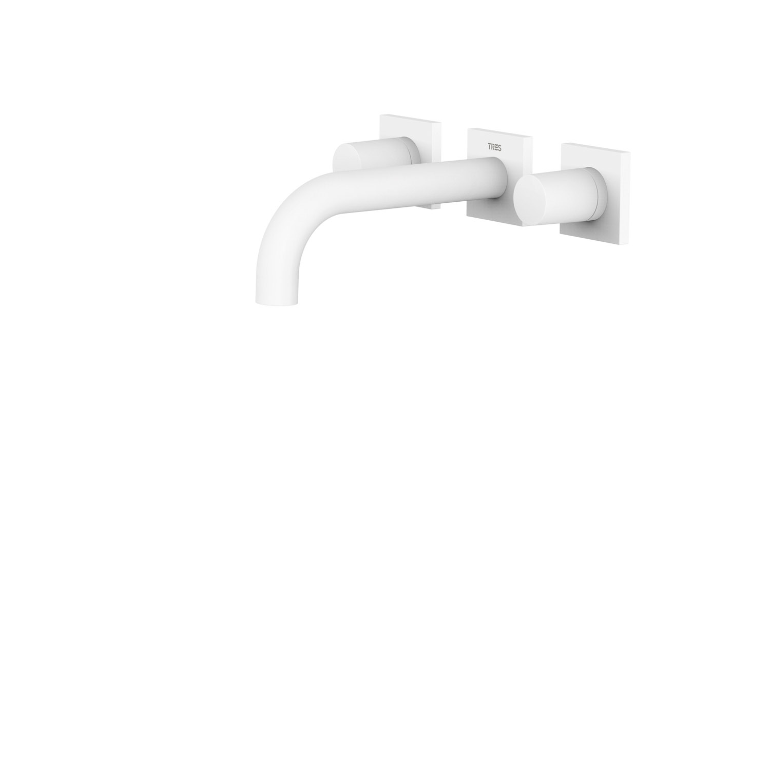 ПРОЕКТ-TRES Скрытый смеситель для умывальника с двумя ручками-21115101BM TRES Project