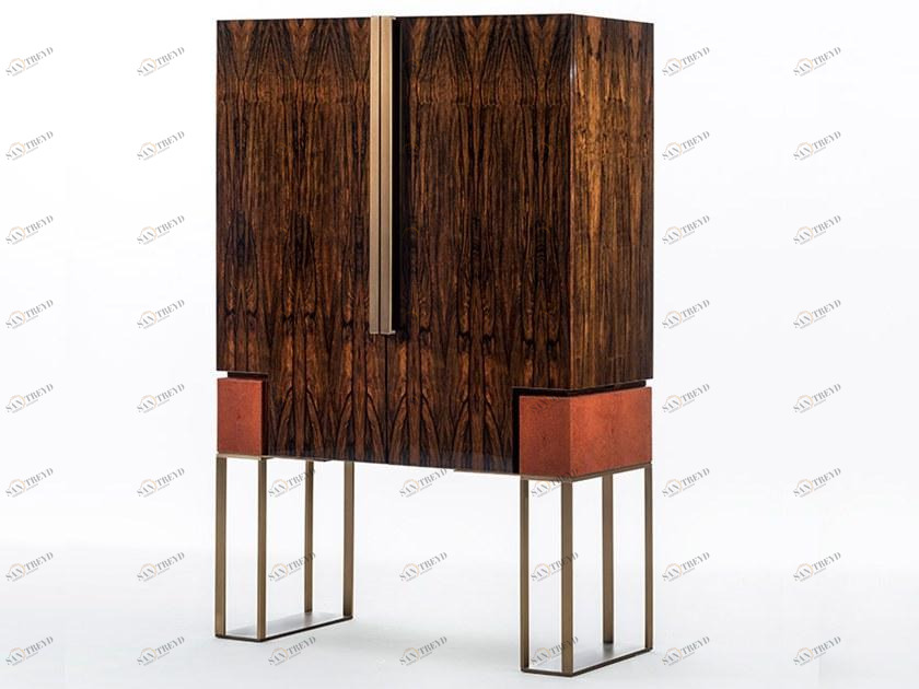 OAK Барная стойка из черного дерева со встроенной подсветкой Milano collection Sc5001