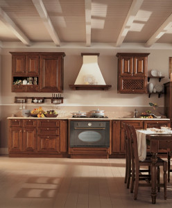 203 Tifernoit Кухня с лаком из вишневого воска Cucina