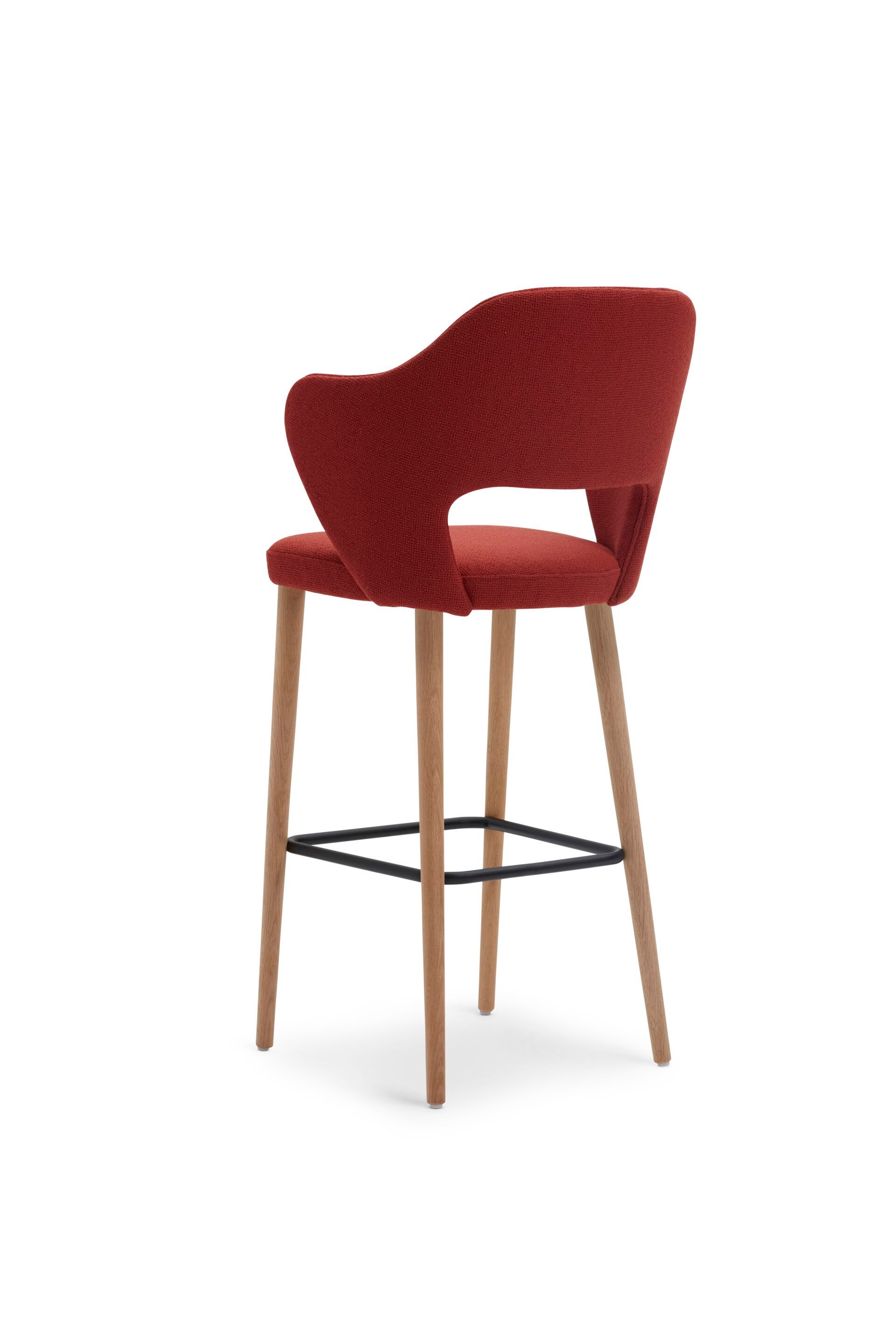 Высокий стул с тканевой подкладкой со спинкой Origins 1971 Quinn ARCH-00058701 - Вид №9