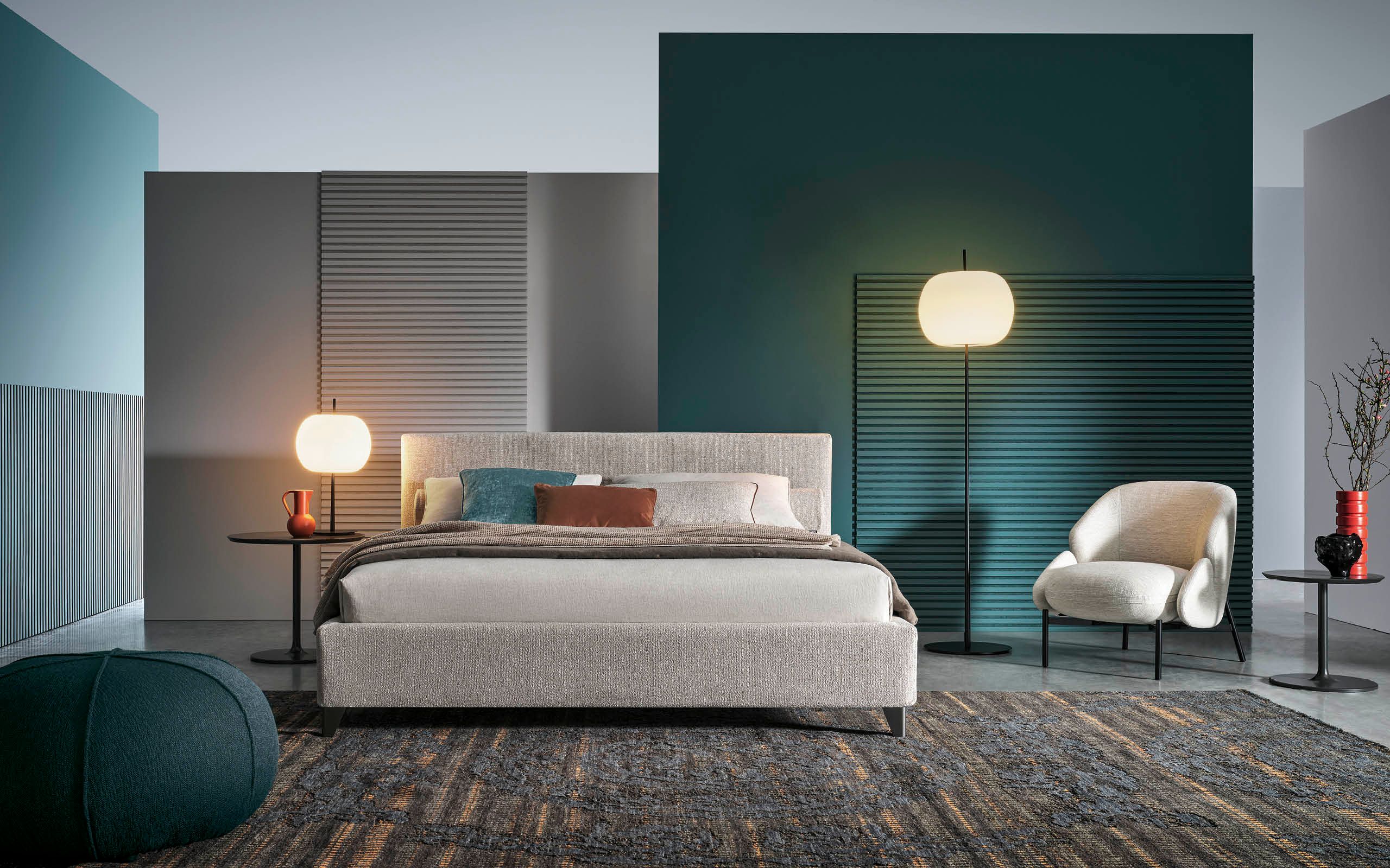 Двуспальная кровать с мягким изголовьем Twils ARCH-00091103 - Вид №3