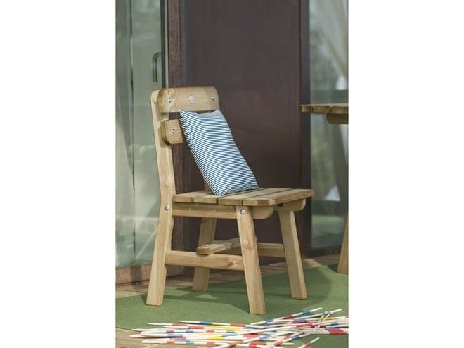 Деревянный садовый стул с открытой спинкой Pircher SIRMIONE ARCH-00037697 - Вид №1