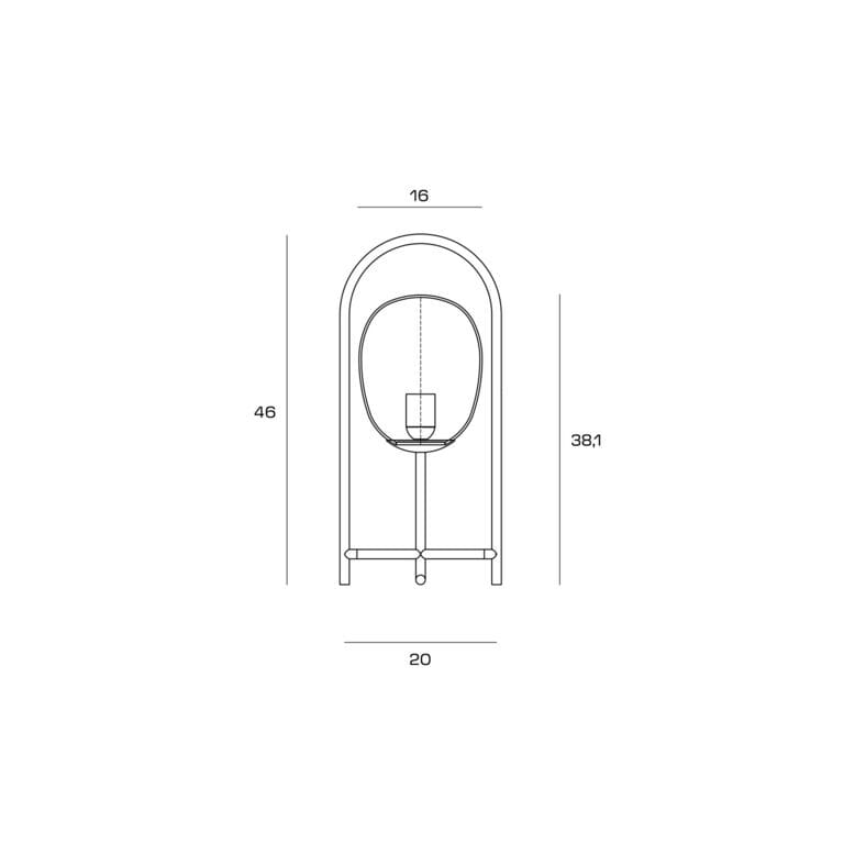 Светодиодная настольная лампа из опалового стекла Miloox Drop ARCH-00071532 - Вид №3