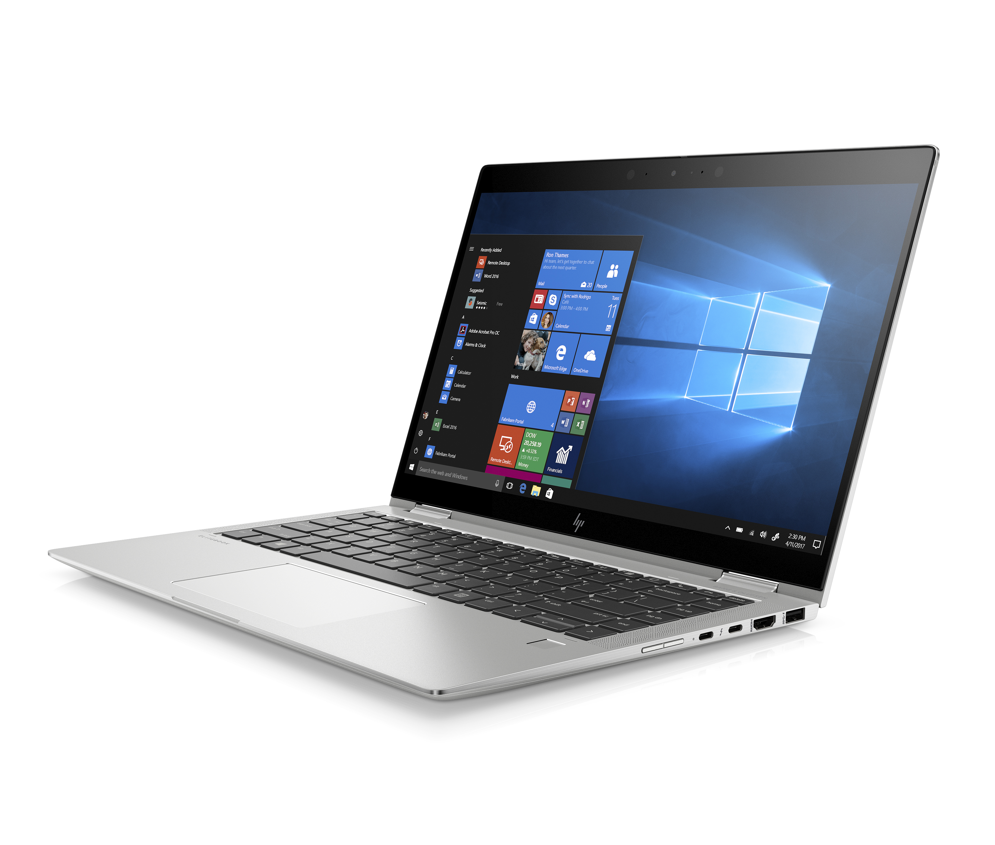 7KN39EA#ACB elitebook x360 1040 g6 14"(1920x1080)/touch/intel core i5 8265u(1.6ghz)/16384mb/512ssdgb/nodvd/int:intel hd graphics 620/lte/3g/67whr/war 3y/1.35kg/metallic grey/w10pro + 1000 nit sure view, pen HP Santreyd  - Вид №1
