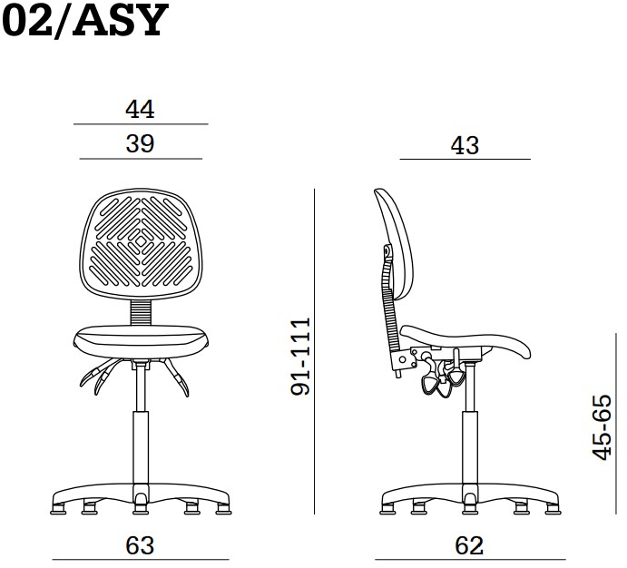 Linea Fabbrica Офисный стул из полиуретана со спинкой Working sun-id-1398158 - Вид №4