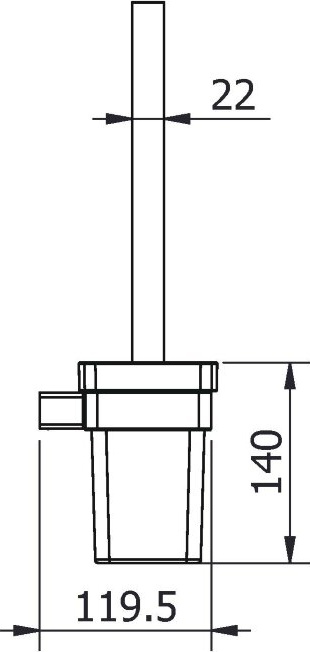 11325A Ерш подвесной цвет хром LANGBERGER VICO - Вид №2