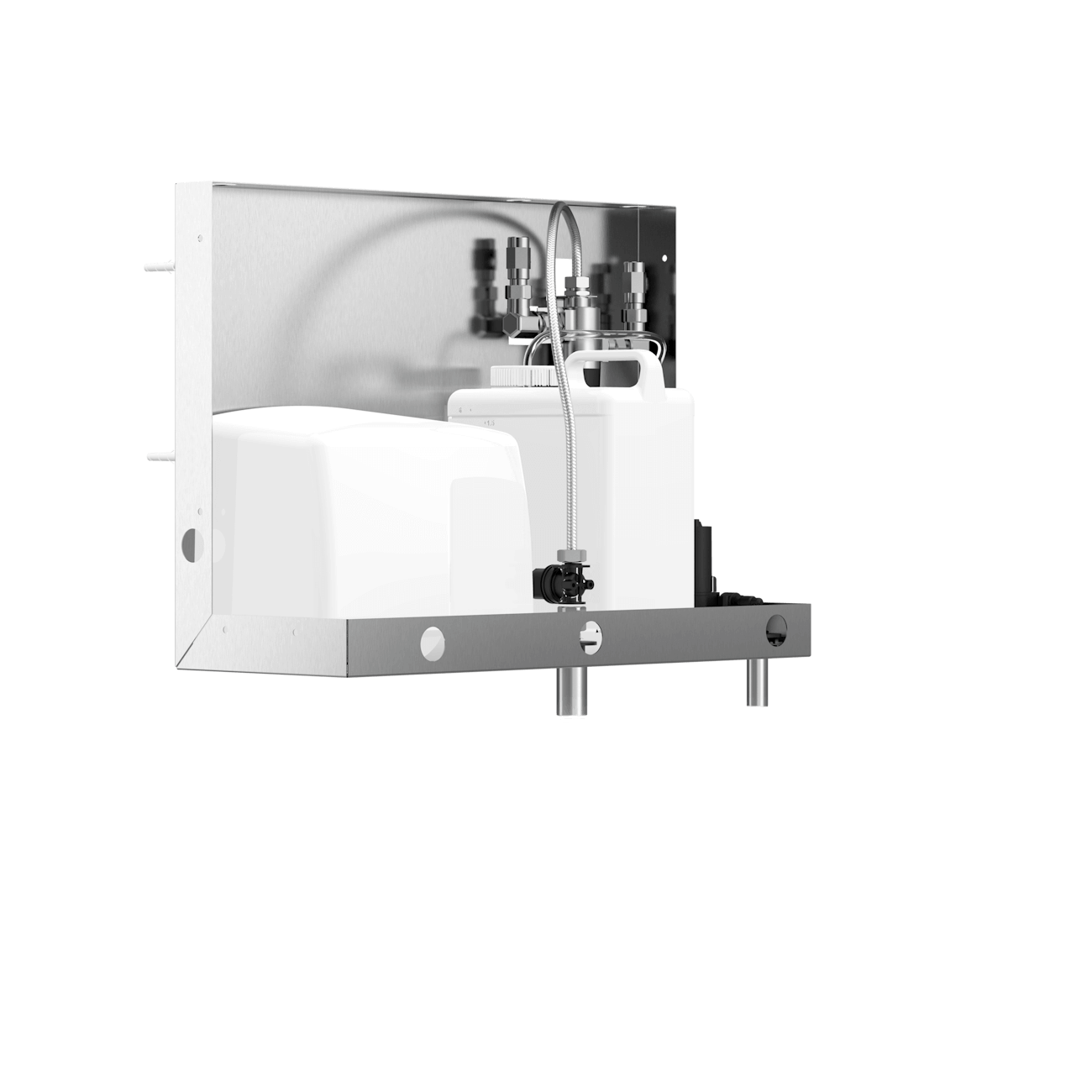 T590 Бесконтактный модуль мыла-воды-воздуха для установки за зеркалом Duten 