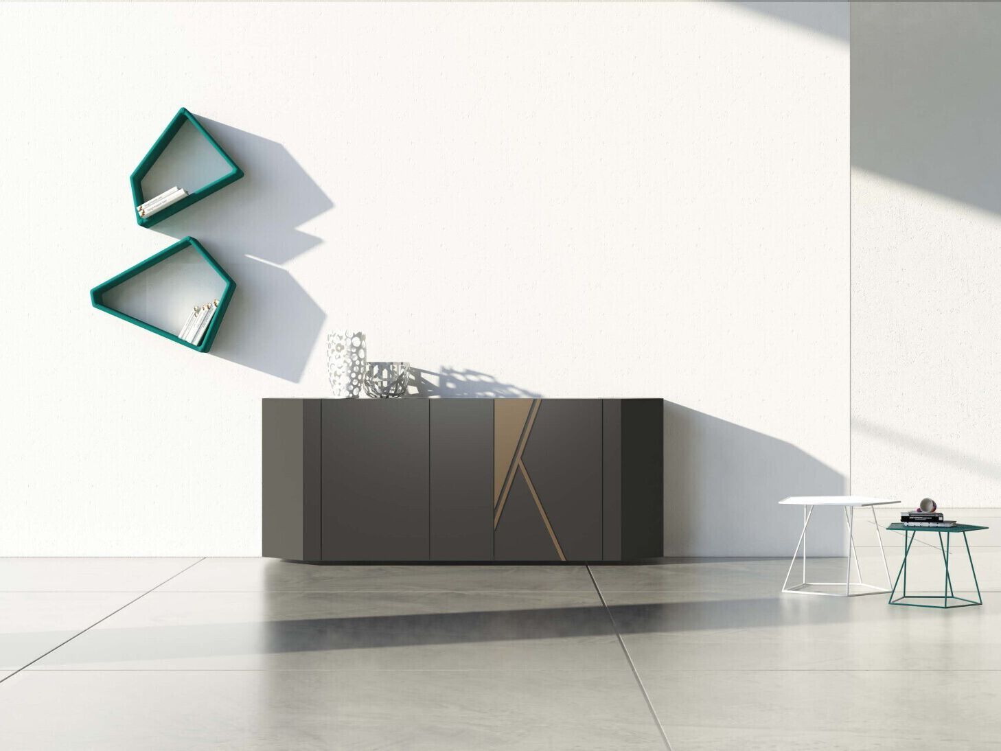 Деревянный шкаф с распашными дверями Voltan барельеф ARCH-00009801 - Вид №6