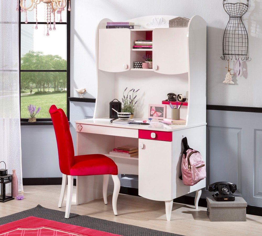 Письменный стол белый с ящиками и дверцей 99 см Yakut M CILEK YAKUT 00-3832441 Белый Santreyd  - Вид №2