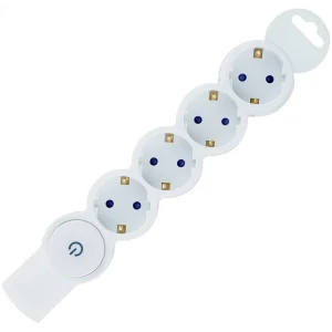 Колодка-удлинитель DUWI на 4 розетки с защитными шторками 84722203