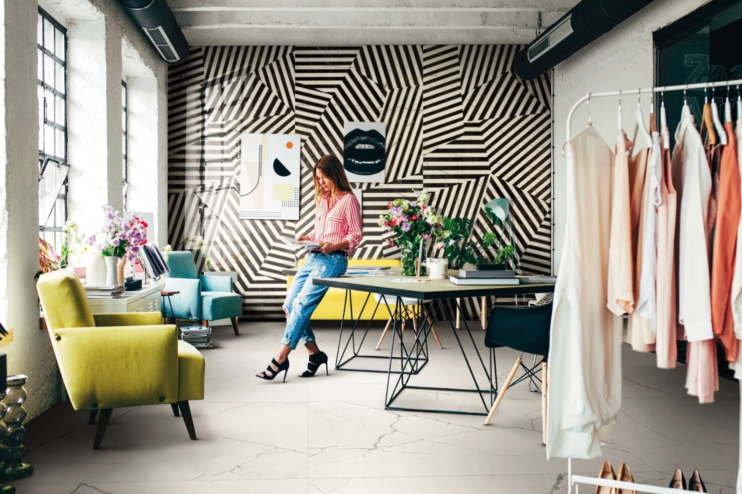 Пол / напольное покрытие из керамогранита с мраморным эффектом Imola THE ROOM ARCH-00073362 - Вид №50