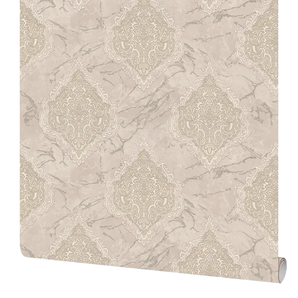 Обои флизелиновые Euro Decor Sultan бежевые 1.06 м 7135-01 89111968 STLM-2129888